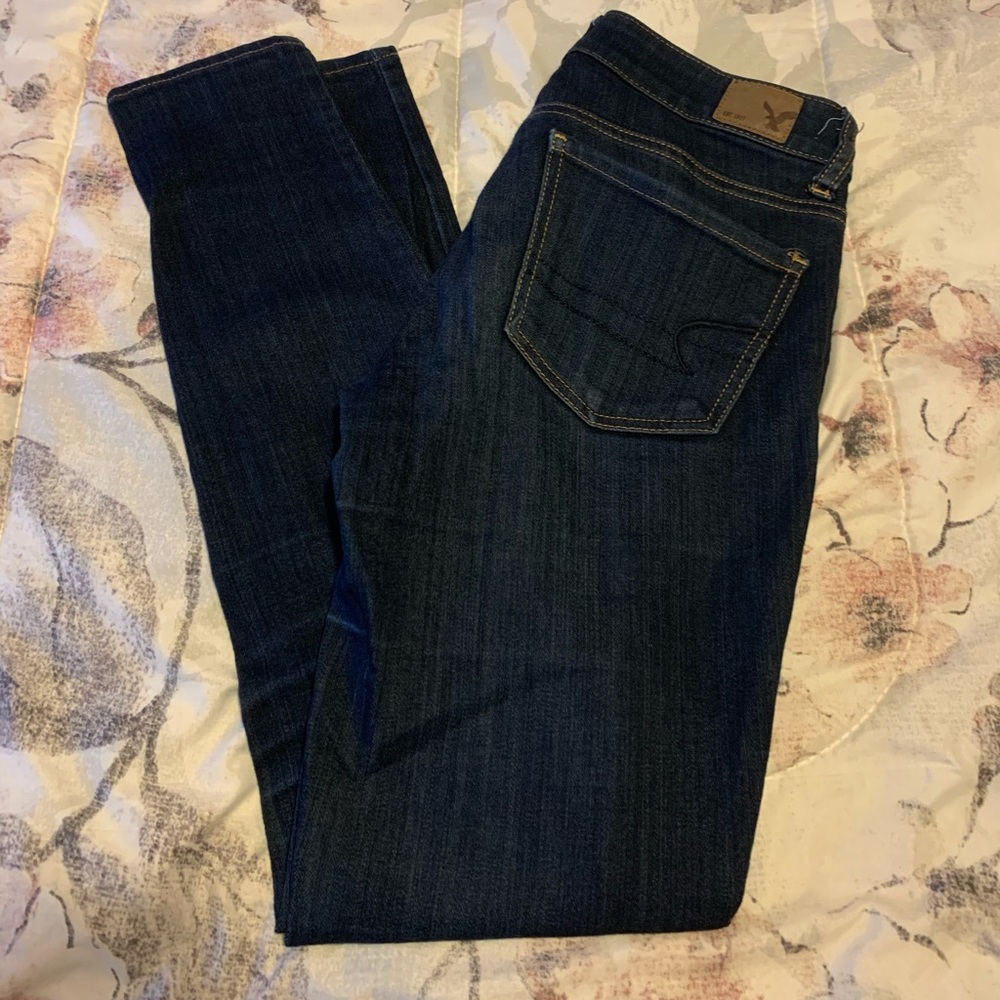 American eagle dark wash skinny jegging jean